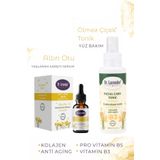 Dr. Lavender Altın Otu & Ölmez Çiçek Yaşlanma Karşıtı Serum & Yüz Bakım Tonik Kolajen B3 B5 Anti Aging Bakım Seti