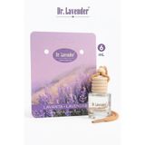 Dr.Lavender Lavanta Kokulu Oto Parfüm 6 ml Bambu Kapaklı Askılı Cam Şişe Araç Kokusu