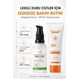 Dr. Mira Belle Derma Expert Lekeli Kuru Ciltler İçin Gündüz Bakım Rutini Seti Antipigment Leke Serumu 30 ml + SPF 50+ Güneş Krem