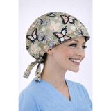 Dr. Mitra Cerrahi Bone Medikal Doktor Hemşire Hastane Bonesi Unisex -Kelebek Desen