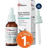 Dr. Nature's Kedi Milk Thistle (Devedikeni) Damla 50 ml – Silymarin ve Beta Glukan İçeren Günlük