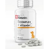 Dr. Nature's Köpek B Complex ve C Vitamini 75 Tablet – Enerji ve Günlük Vitamin Desteği