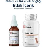 Dr. Nature's Köpek Glukozamin Damla + Immune Multivitamin Seti – Eklem ve Bağışıklık Destek Paketi