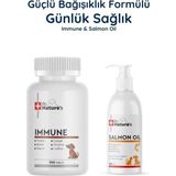 Dr. Nature's Köpek Immune Multivitamin 300 Tablet + Somon Yağı Omega 3 Seti Bağışıklık ve Deri Tüy Destek Paketi