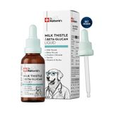 Dr. Nature's Köpek Milk Thistle ( Devedikeni) Damla 50 ml Silymarin ve Beta Glukan İçeren Karaciğer Bakım Desteği