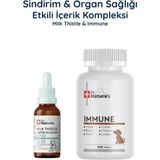 Dr. Nature's Köpek Milk Thistle + Immune Multivitamin 300 Tablet Seti – Karaciğer ve Bağışıklık Destek Paketi