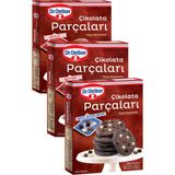 Dr. Oetker 3'lü Çikolata Parçaları Sepeti (Sütlü, Bitter, Bitter-Sütlü-Beyaz) - 210 gr