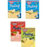 Dr. Oetker 4 Paket Puding (2 Vanilyalı + 1 Muzlu + 1 Çilekli) - 616 gr