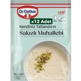 Dr. Oetker Dr.oetker x 12 Adet Kendiniz Tatlandırın Sakızlı Muhallebi 54 gr
