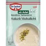 Dr. Oetker Dr.oetker x 6 Adet Kendiniz Tatlandırın Sakızlı Muhallebi 54 gr