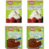Dr. Oetker Glutensiz Krem Şanti-Puding 2+2 Set - 438 gr