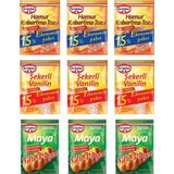 Dr.Oetker Kabartma Tozu 15 li + Vanilya 15 li + Maya 3 lü Ekonomik Paket