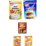 Dr. Oetker Kurabiye Malzeme Paketi-2 Mısır Nişastası Pudra Şekeri Vanilya Kakao Kabartma Tozu - 150 gr