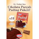 Dr. Oetker Puding Çikolata Parçalı 12'li,