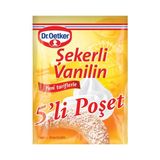 Dr. Oetker Şekerli Vanilin 5 x 5 gr Doğal Malzeme İçeren Unlu Mamül İçin Özel Formül
