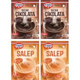Dr. Oetker Sıcak Çikolata 243 gr ve Salep 252 gr 4 Lü Karma Paket - 4 Adet