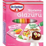 Dr. Oetker Süsleme Glazürü 76 gr Kek ve Kurabiye İçin Renkli Dekorasyon Seçenekleri