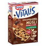 Dr.oetker Vitalis Sütlü Bitter Çikolatalı Çıtır Müsli 420 G (3'Li Paket)