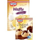 Dr. Oetker Waffle Toz Karışımı + Çikolatalı Sos Toz Karışımı 1'er Paket - 300 gr