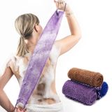 Dr.Pedi 3 adet afrika Net sünger kolları ile uzun afrika peeling Net Lif banyo sünger Net bez yıkama Net vücut geri yıkayıcı duş kabağı