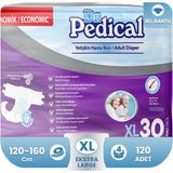 Dr. Pedical XL Hasta Bezi 120 Adet Belbantlı Yüksek Emicilik Özelliği ile Ekonomik Kullanım