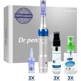 Dr. Pen A6 Şarjlı Dermapen (Dr. Pen Türkiye Garantili) Mikro Iğneleme Cihazı 2 Bataryalı Derma Pen Dermaroller Cihazı - Beyaz - 12 Pin İğne Kartuşu