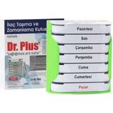 Dr. Plus Dr. Plus Ilaç Hap Taşıma Ve Zamanlama Kutusu Haftalık 7x24 RENK:YEŞİL