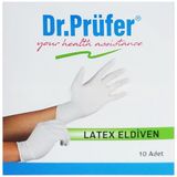 Dr. Prüfer Latex Pudrasız Eldiven Large 10'lu