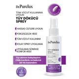 Dr.Purelux Hassas Ciltlere Uygun Tüy Dökücü Sprey – Pürüzsüz ve Yumuşak Cilt Hissi – Tüm Vücut Kullanıma Uygun