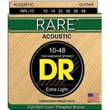 DR Rare Phosphor Bronze Akustik Gitar 0,10 Takım Tel (El Yapımı)