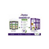 DR REDOX Dr. Redox Professional Care Roll-On Sir Ağda Azulenalı 3'lü Ekonomik Set | 3 x 100 ml Ağda Kartuşu + 3 Adet Ağda Bezi (Spatulalı)