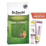 Dr.Sacchi 10 KG Düşük Tahıllı Kuzu Etli Yetişkin Kedi Maması
