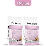 Dr.Sacchi Bebek Pudrası Kokulu Bentonit 2x10 lt Kedi Kumu