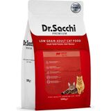 Dr. Sacchi Dr.sacchi Premium Düşük Tahıllı Sığır Etli Yetişkin Kedi Maması 1 kg