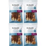 Dr.sacchi Premium Ördek Sargılı Beyaz Sığır Derisi Burgu Çubuk Tahılsız Köpek Ödülü 10 Lu 100 gr 4 Adet