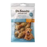 Dr.sacchi Premium Tavuk Sargılı Doğal Düğüm Kemik Tahılsız Köpek Ödülü 2'' (8'Li) 100 Gr