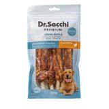 Dr.Sacchi Premium Tavuklu Beyaz Sığır Derisi Burgu Çubuk Tahılsız Köpek Ödülü 5'' 20 Gr 5'li