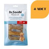 Dr. Sacchi Sığır Derisi Doğal Press Kemik Köpek Ödülü 100 g x 4 Adet