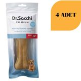 Dr. Sacchi Sığır Derisi Doğal Press Kemik Köpek Ödülü 170 g x 4 Adet