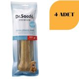 Dr. Sacchi Sığır Derisi Doğal Press Kemik Köpek Ödülü 230 g x 4 Adet