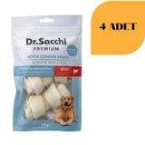 Dr. Sacchi Sığır Derisi Sütlü Düğüm Kemik Köpek Ödülü 95 g x 4 Adet