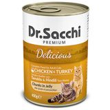Dr.Sacchi Tavuk ve Hindili 400 gr Yetişkin Konserve Kedi Maması