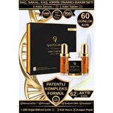 Dr. Sammy's Quarine 2 Aylık Saç Bakım Seti (2 Serum+1 Multivitamin) Dökülme ve yıpranma Karşıtı Bitkisel Kök Hücre Ekstratları, Vitamin, Mineral İçeren Saç, Sakal, Kaş ve Kirpik Onarıcı Premium Set