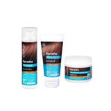Dr. Sante Bitkisel Saç Bakım Keratin Şampuan Saç Kremi Saç Maskesi Set 3 Lü