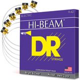 DR Strings Elektro Gitar Telleri, Hi-Beam, Hex Core 9-42