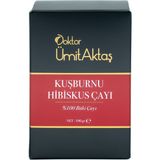 Dr. Ümit Aktaş Kuşburnu-Hibiscus Çayı 100 gr Kafeinsiz Vegan Katkısız Sağlıklı İçerik
