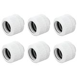 Dracaena 6 paket G1/4 inç dişli, 14 mm dış çapa, Sert Boru Sıkıştırma Bağlantı Parçası, Bilgisayar su soğutma sistemi için yüksek gövde tasarımı, Beyaz