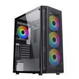 Drafter Argb 500W 80Plus Power Supply 4 Fanlı Düğmeden Kumandalı Oyuncu Kasası