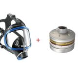 Drager 6300 Tam Yüz Gaz Maskesi+Drager A2B2E2K2HgP3 R D (KBRN FİLTRE) Filtre