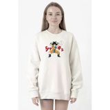 Dragon Ball Z Anime Angry Goku Beyaz Kadın 2İp Sweatshirt